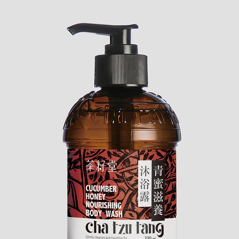 Tea Seed Tang Green Honey Nourishing Body Wash 330mL [For dry and general skin types] - ครีมอาบน้ำ - พืช/ดอกไม้ สีแดง