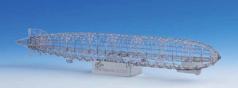 [SUSS] Japan imported Graf Zeppelin LZ127 Zeppelin Japanese design and manufacture / import of stainless steel high texture fine ship Models - Yun Free Shipping - Other - Other Metals Gray