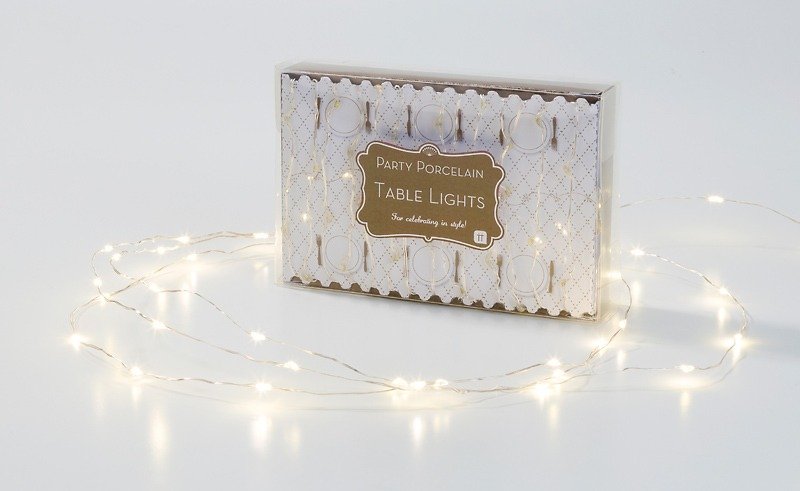 "Shining golden light string lighting §" British Talking Tables Party Supplies - Other - Other Materials White