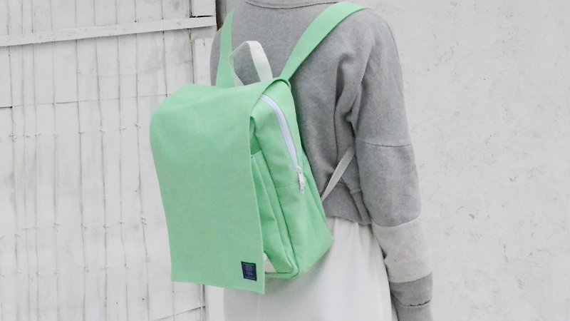 Good day to push a good thing goods: backpacks _ milk green (spot supply) - กระเป๋าเป้สะพายหลัง - วัสดุอื่นๆ สีเขียว