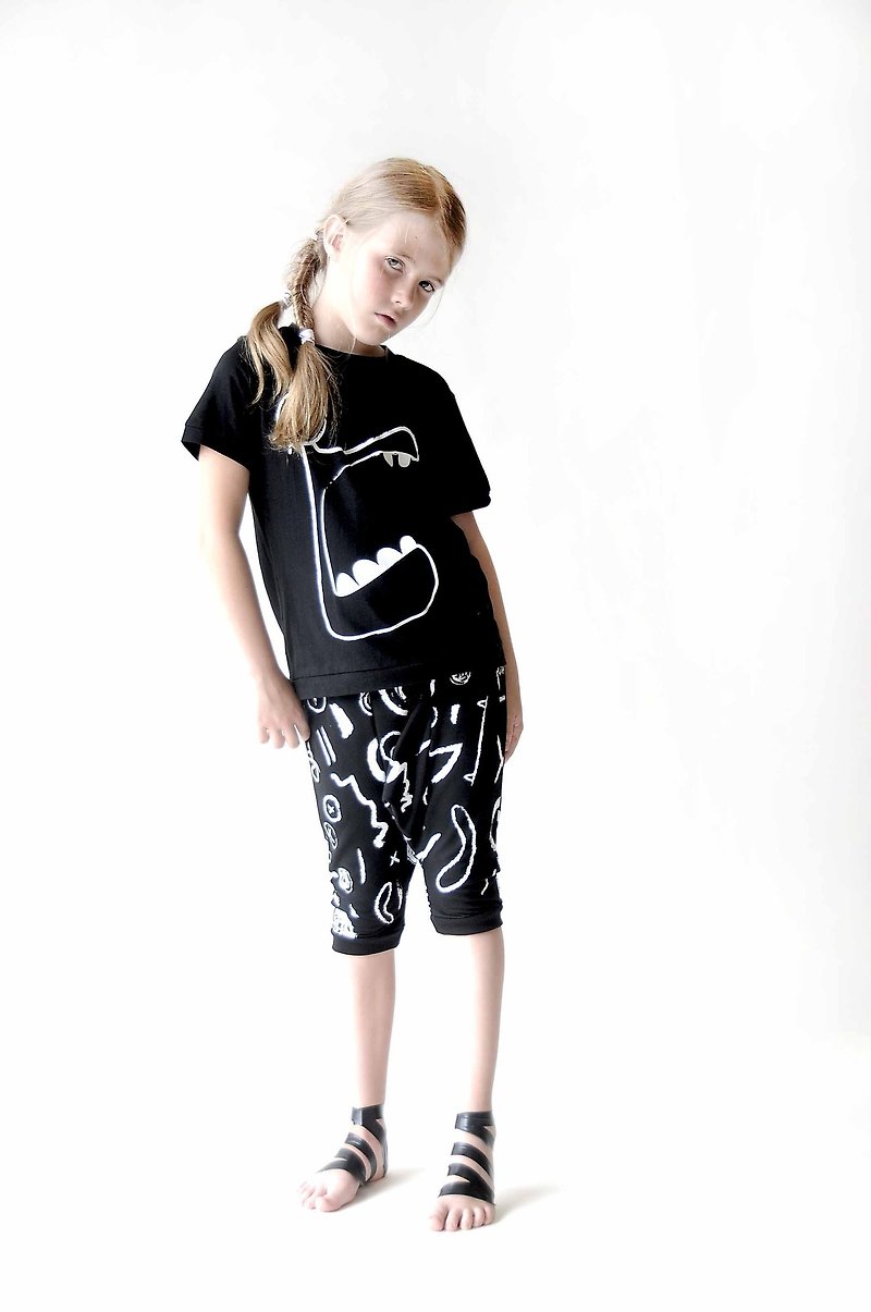 2015 Spring and Summer LOUD APPREL Q Edition Mouth Monster Cotton Top - Other - Cotton & Hemp Multicolor