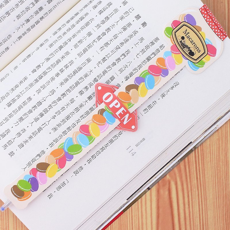 【歐士OSHI】指標書籤筆-馬卡龍  書夾  原子筆 - 其他 - 塑膠 粉紅色