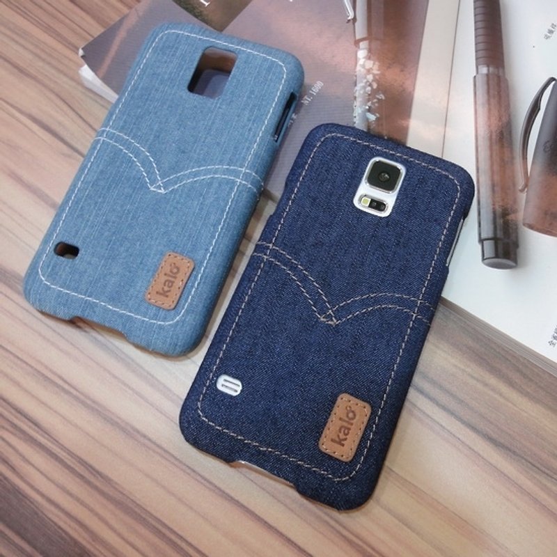 Kalo 卡樂創意 Galaxy S5 個性丹寧造型保護殼 - 其他 - 其他材質 藍色
