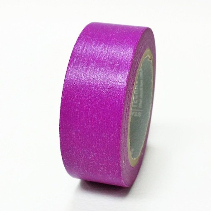 日本Stalogy 和紙膠帶【Rose Purple (S1208)】附切割器 - 紙膠帶 - 紙 紫色
