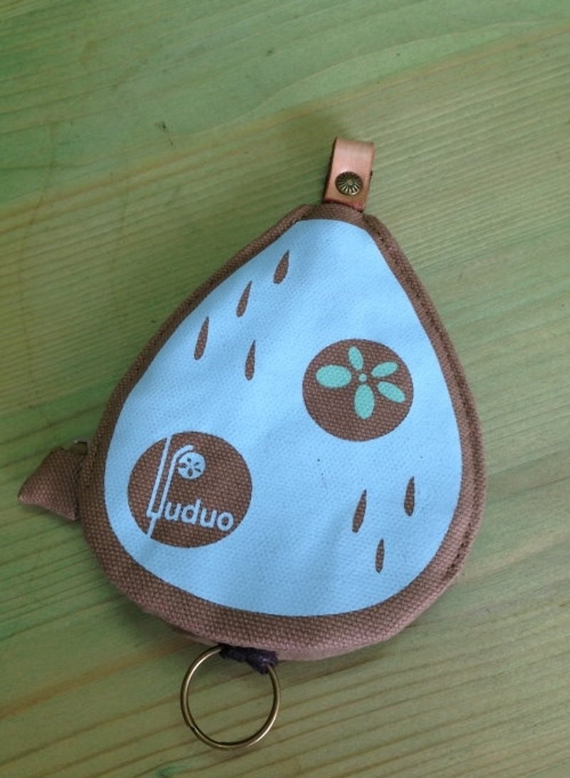 Little Raindrops love traveling ‧ key ring (khaki), but when the purse - Coin Purses - Other Materials Gold