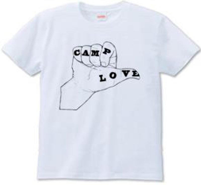 CAMP LOVE（T-shirt 6.2oz） - 男 T 恤 - 其他材質 白色