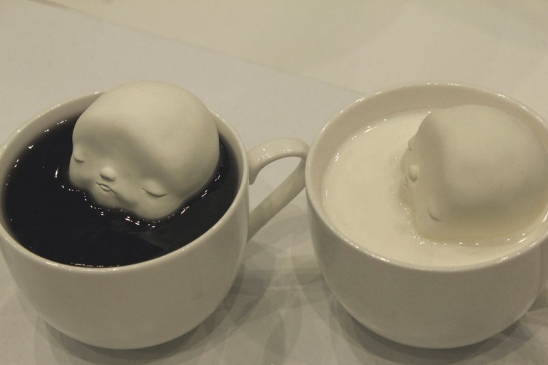 KONETA g (Please choose from coffee or milk ←It is resin) - 公仔/玩偶 - 塑膠 白色