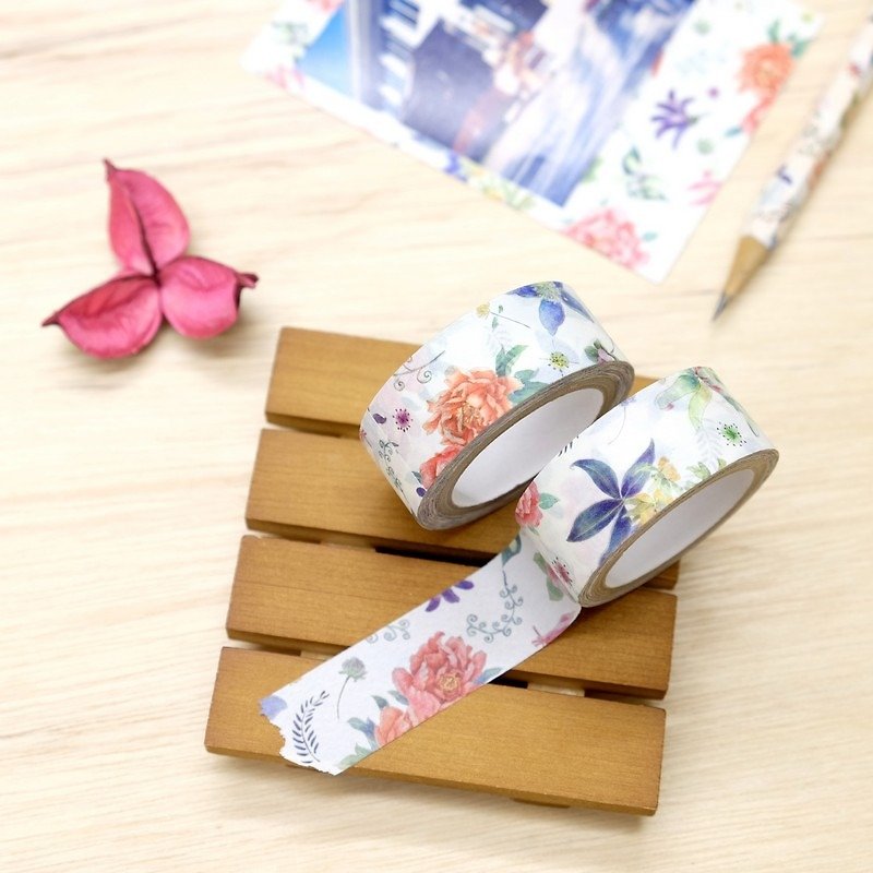 TAISO Mountain Flower Paper Tape - มาสกิ้งเทป - กระดาษ 