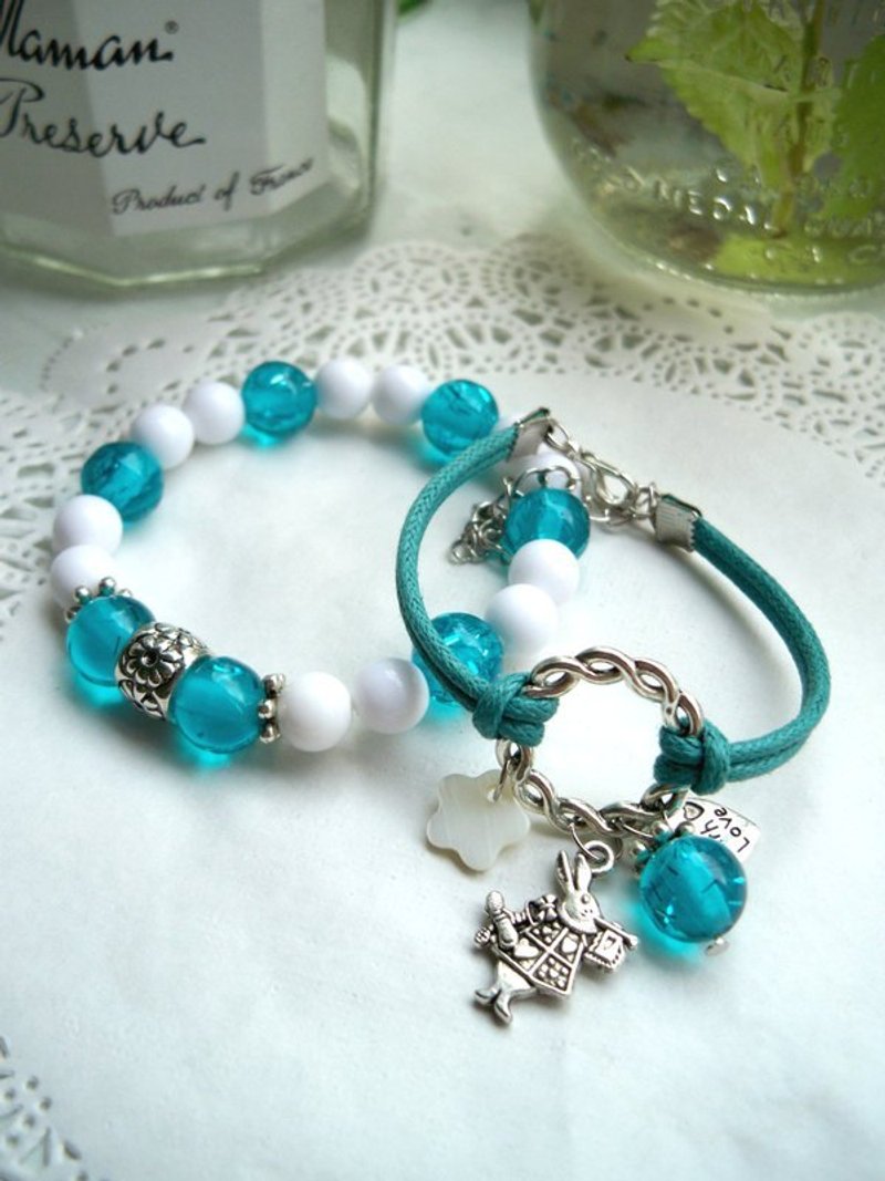 Popping candy bracelet - turquoise -2 article - Bracelets - Other Materials Blue