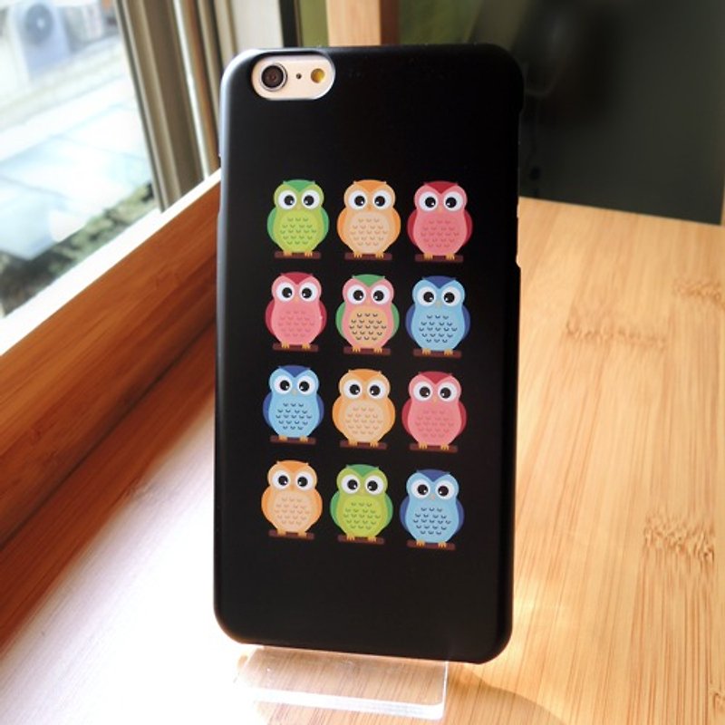 [Buy one get one free] iPhone 6 Plus / 6S+ Protective Case-Owl (Hard Case) - Phone Cases - Plastic Black