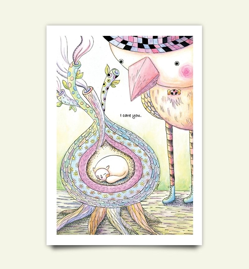 [LittleTree's] Caring You- original illustrations postcards - Cards & Postcards - Paper 