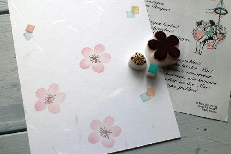 [Resale] multicolor press eraser cherry Hanko - Stamps & Stamp Pads - Wood White