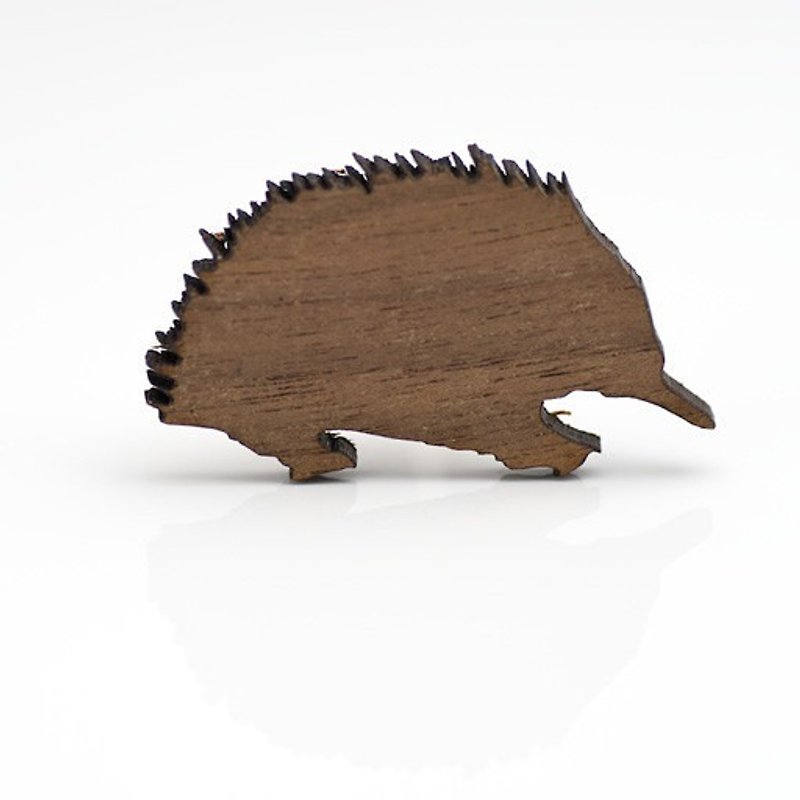 Australia hand made - Echidna brooch - Brooches - Acrylic Brown