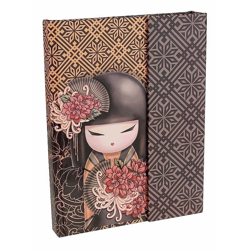 Kimmidoll and blessing doll notebook (with mirror inside) Tatsuyo - สมุดบันทึก/สมุดปฏิทิน - กระดาษ สีส้ม