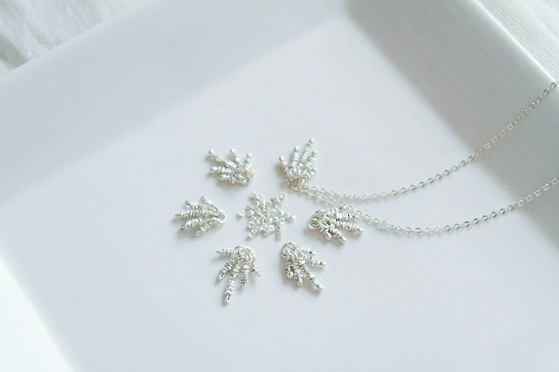 "Christmas Special Feature" - white Christmas heart-warming snowmelt Silver Necklace - Necklaces - Gemstone 