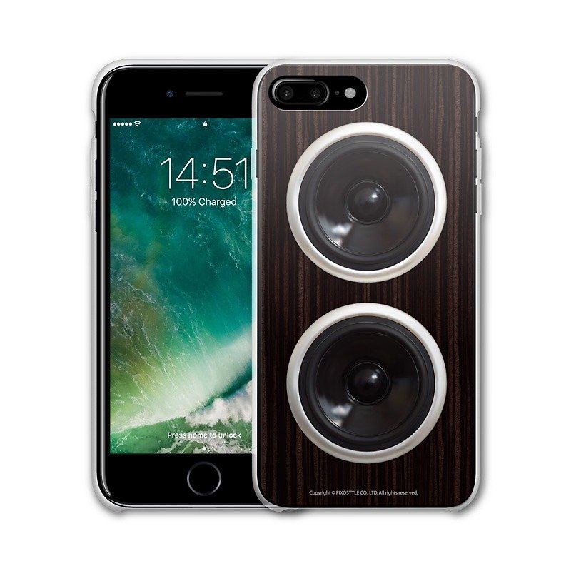 AppleWork iPhone 6/7/8 Plusオリジナル保護ケース - オーディオPSIP-187 - スマホケース - プラスチック ブラック