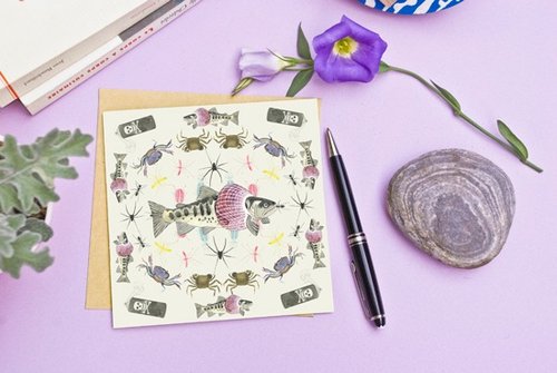 &amp;lt;Nutrition of the Island&amp;gt; Greeting Card/Sakura Landlocked Salmon (leaflet)