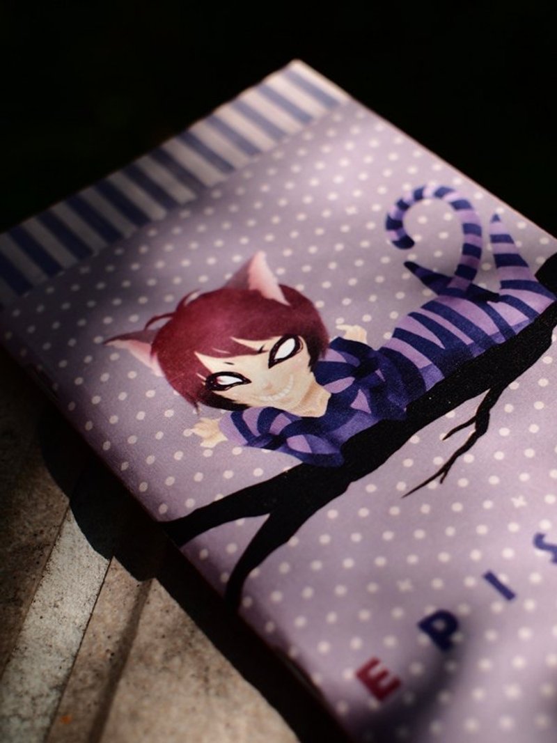 *Pocket Notebook*Cheshire Cat* Created by Alice Alice Illustration - สมุดบันทึก/สมุดปฏิทิน - กระดาษ สีม่วง