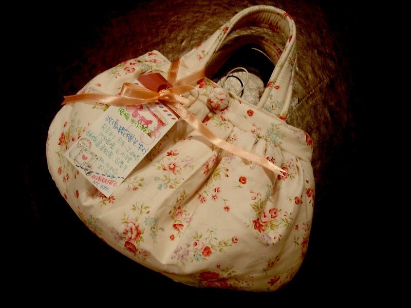 I ruffle bag series rose tenderness cute portable packet - Handbags & Totes - Other Materials 