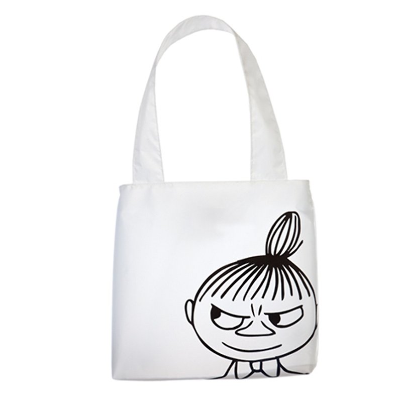 女孩寓所 :: Moomin 環保袋/收納袋(S)-白 - 側背包/斜孭袋 - 塑膠 白色