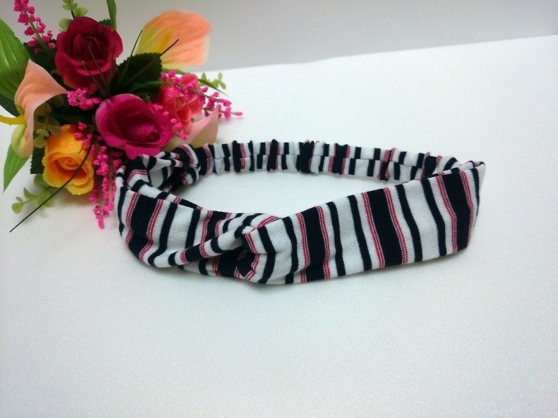 Striped ribbon cross section - Hair Accessories - Other Materials 