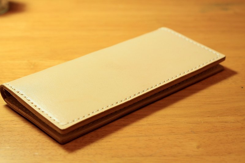 Seed Hand Wallet - Thin Long minimalist clip - กระเป๋าสตางค์ - หนังแท้ 