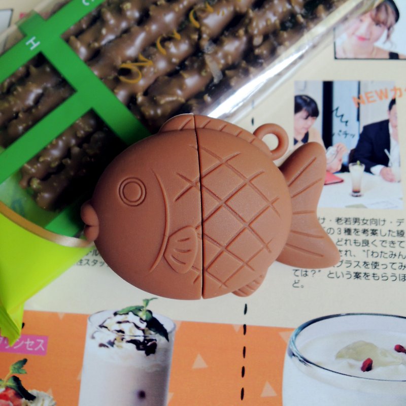 Kalo卡樂創意鯛魚燒USB-巧克力香蕉4G 隨身碟 耶誕禮物 - USB 手指 - 矽膠 