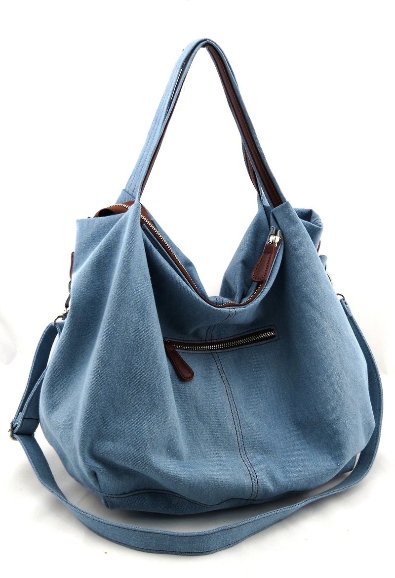 Love denim 牛仔布包 --- 淺藍 (洗水牛仔) - 手提包/手提袋 - 其他材質 藍色