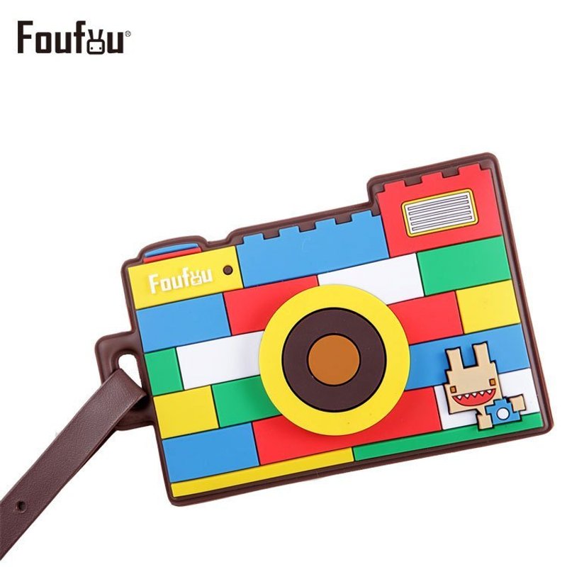 《FoufouX The Art of The Brick 積木夢工場》獨家聯名萬用票夾-積木相機款 - 吊飾/掛飾 - 塑膠 