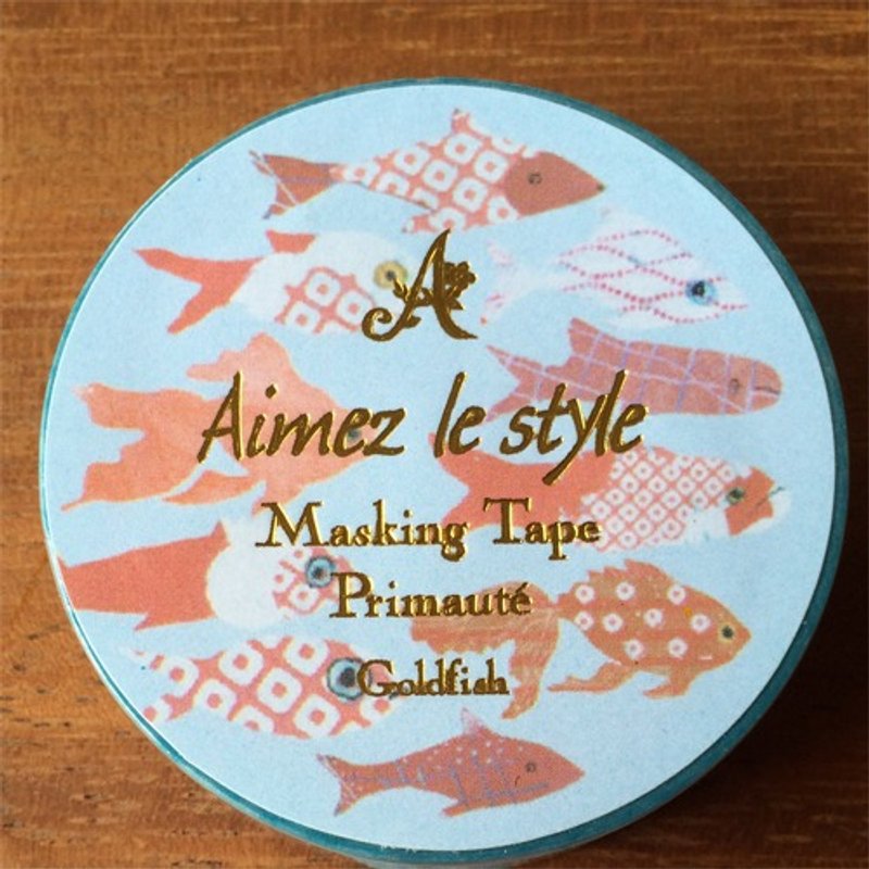 Aimez le style紙膠帶-金魚 (A02969) - 紙膠帶/和紙/PET - 紙 粉紅色