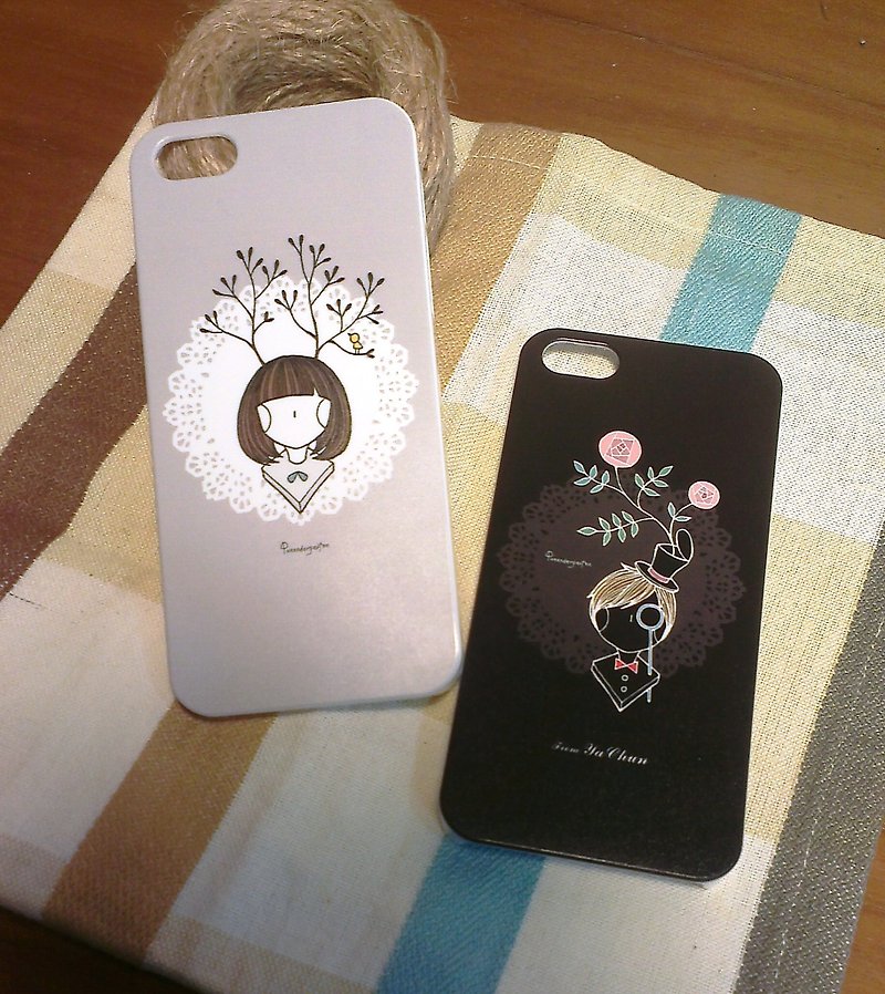 ♥森林女孩／iPhone5手機殼 - 手機殼/手機套 - 塑膠 灰色