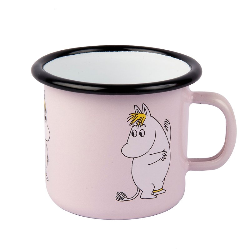 Moomin芬蘭嚕嚕米琺瑯馬克杯2.5 dl (粉紅色) 情人節禮物 - 咖啡杯 - 紙 粉紅色