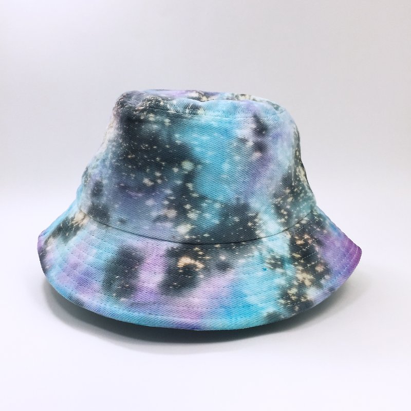Tie dye/Bucket hat/ fisherman hat [Stars] - Hats & Caps - Cotton & Hemp Blue