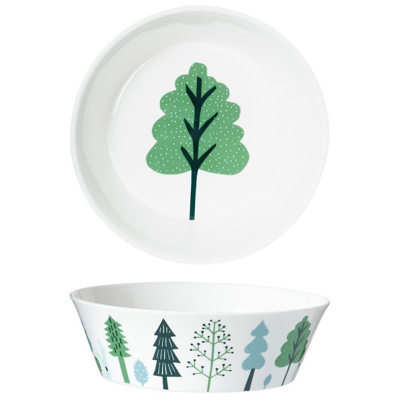 Forest Bone China Dinner Bowl-Large | Donna Wilson - Bowls - Porcelain White