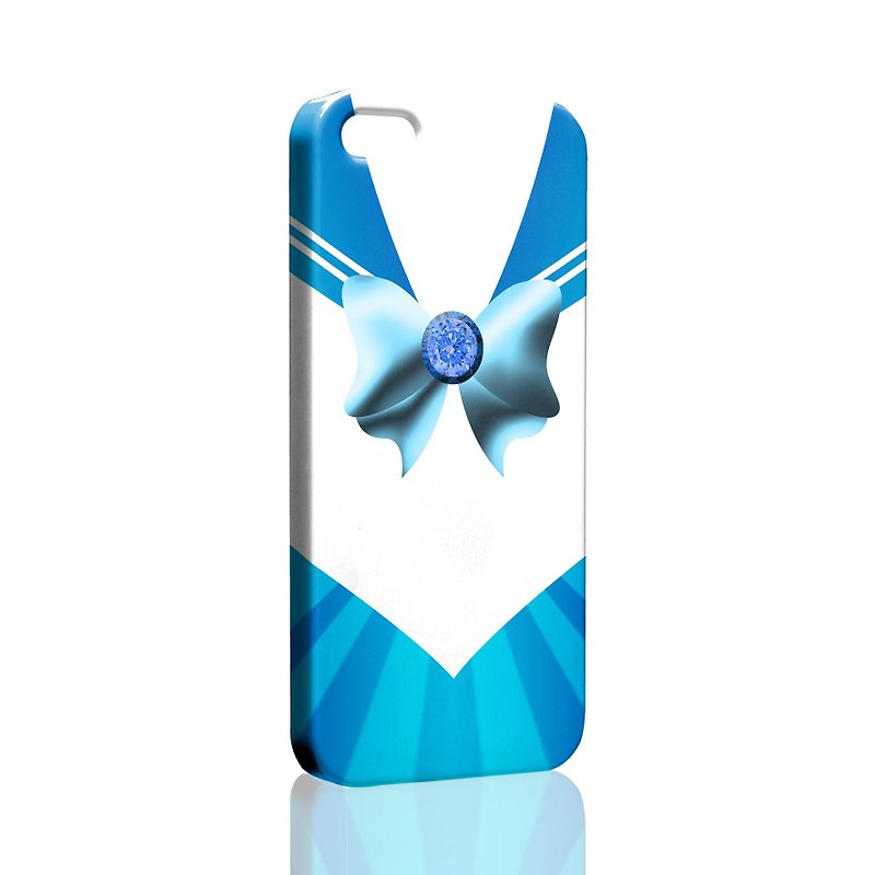 Sailor uniform light blue iPhone X 8 7 6s Plus 5s Samsung S7 S8 S9 phone case - Phone Cases - Plastic Blue