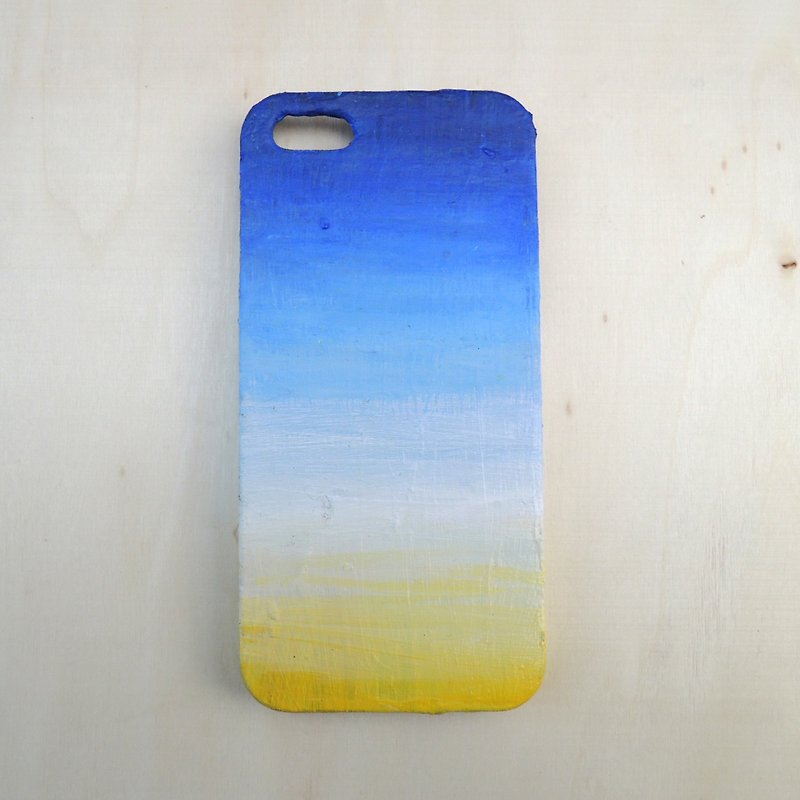 [Painted shell phone smartphone case: freedom, youth, life free \ youth \ life: hand-painted Hand-painted] - Phone Cases - Plastic Blue
