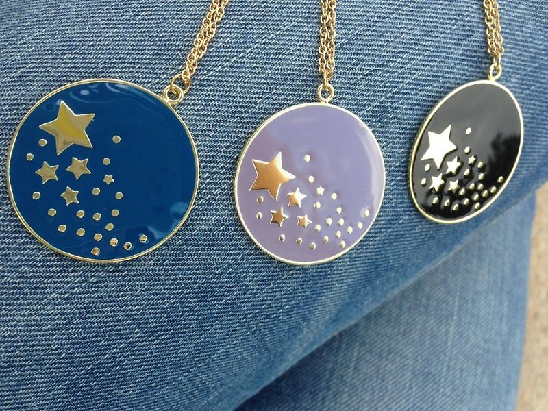 Galaxy Star hand-made long-chain - Necklaces - Other Metals 