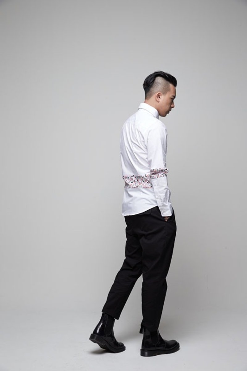 VTGO 2014AW 黑色硬挺微低檔褲Sarrouel pants - 男長褲/休閒褲 - 棉．麻 黑色