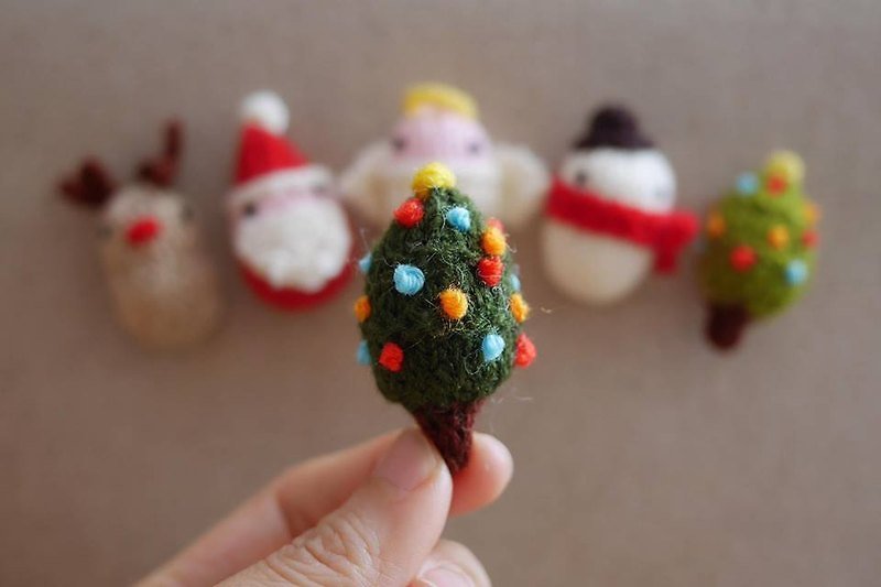 聖誕小磁鐵  ♧ 聖誕樹 - 磁鐵 - 其他材質 綠色