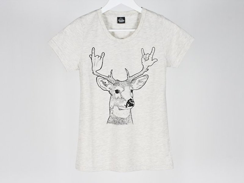 Rock Horn Girls - Women's T-Shirts - Cotton & Hemp White
