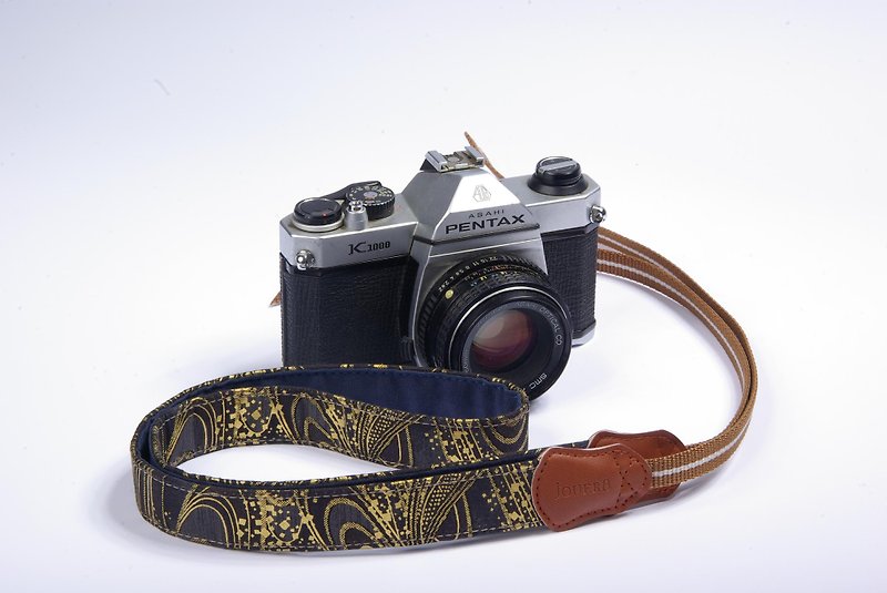Gilt dark Shuya camera strap 2.5 - Camera Straps & Stands - Cotton & Hemp Green