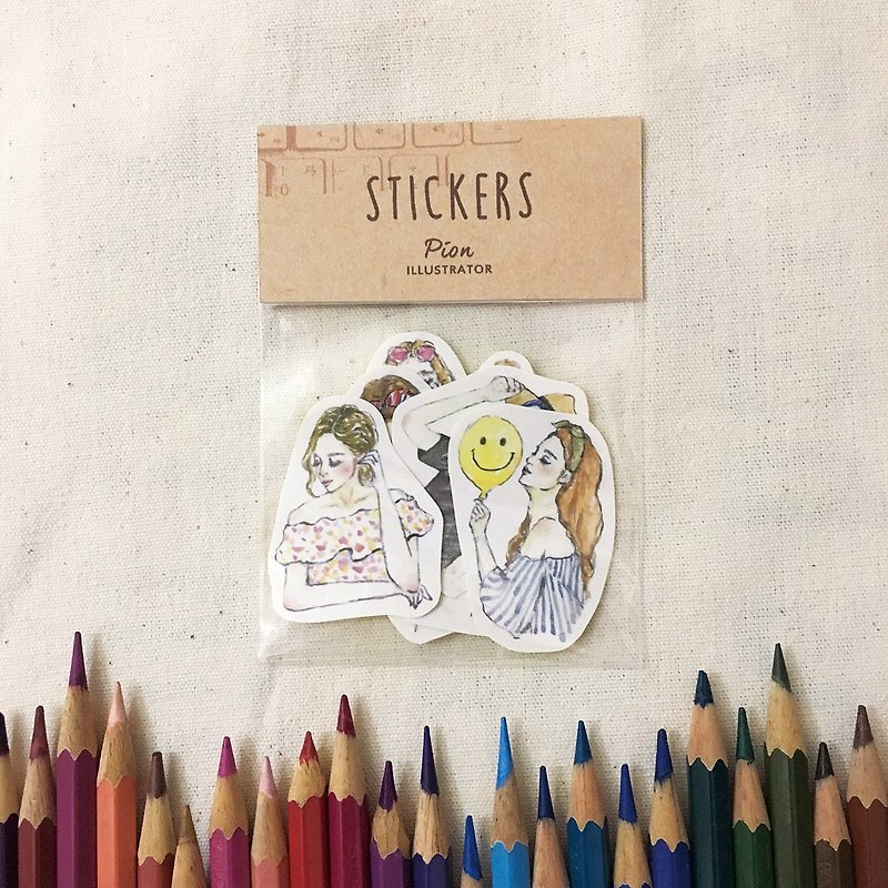 Lucky girl / 8 into sticker - Stickers - Paper 