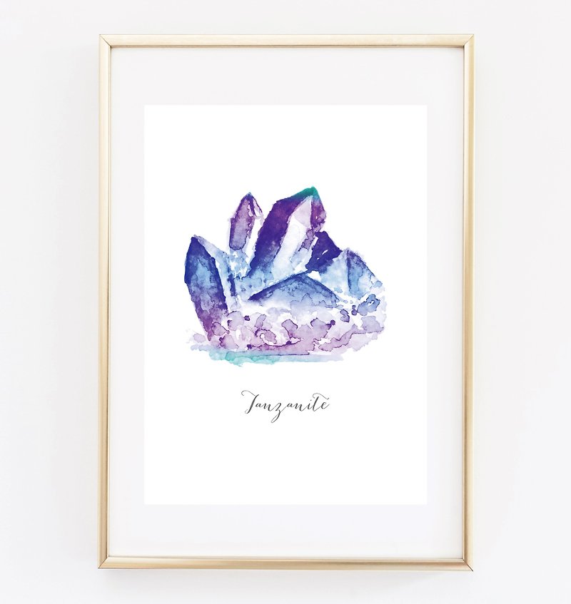 Tanzanite customizable posters - Wall Décor - Paper 