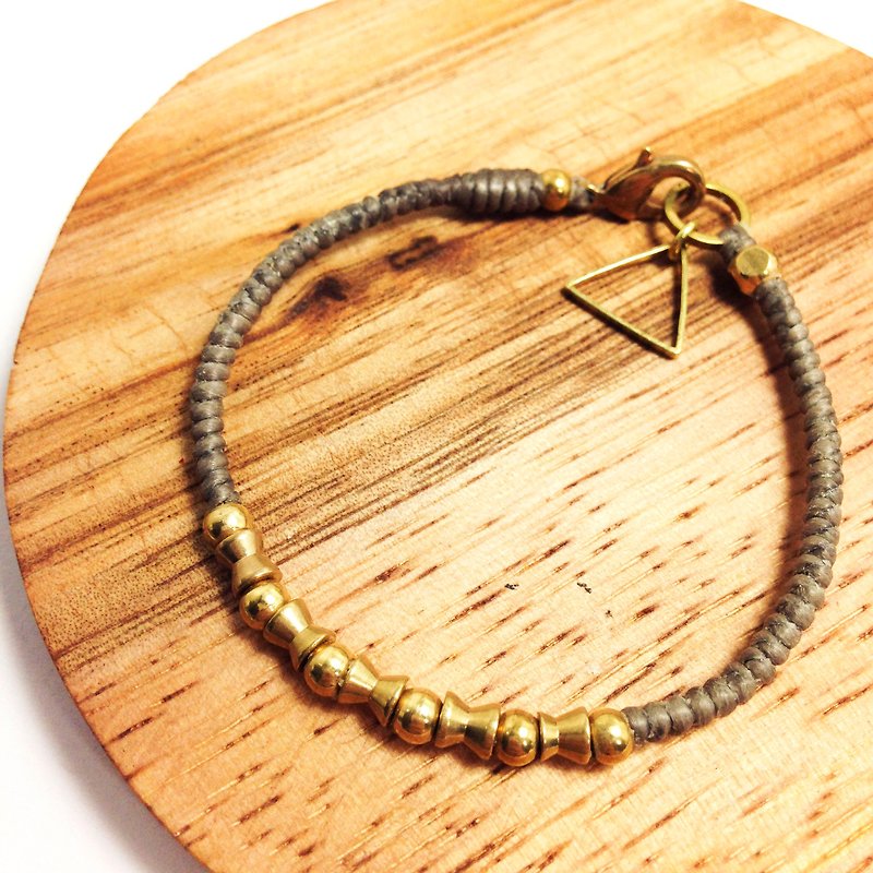 Lost planet. ◆ Sugar Nok ◆ Simple series of Bronze wire bracelet Wax - Bracelets - Other Metals Khaki