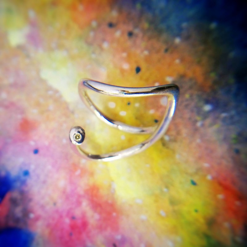 Show Me Not ~ Secret Initial Silver Ring I J - General Rings - Sterling Silver Silver