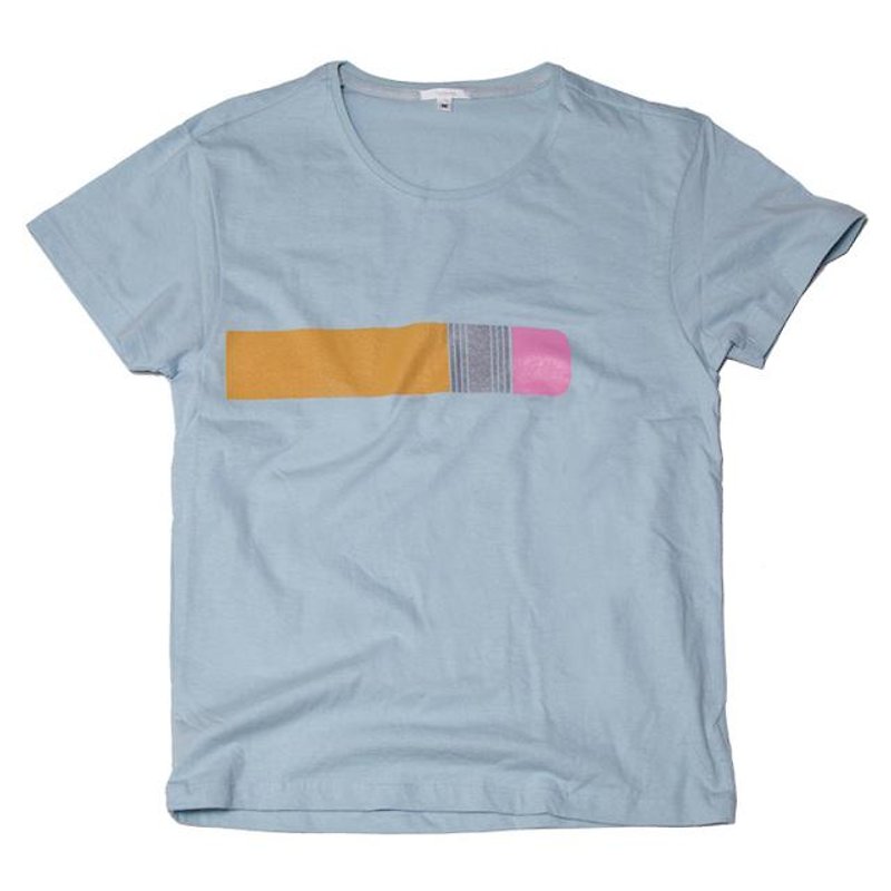 消しゴム付き鉛筆ＴシャツTcollector - Tシャツ メンズ - コットン・麻 ブルー