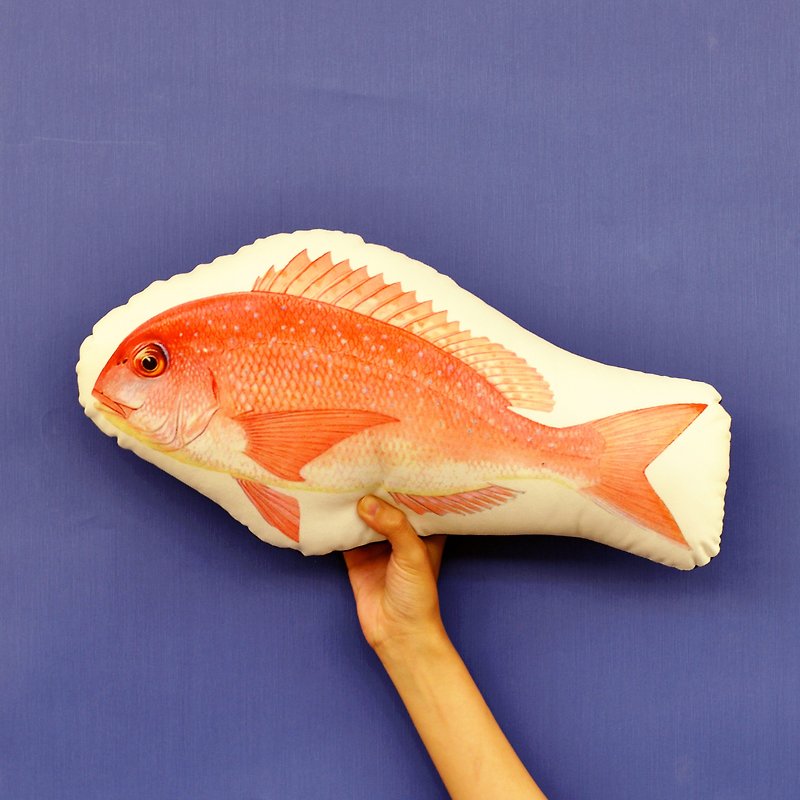 【楽しいプリント】魚の枕 - 枕・クッション - その他の素材 