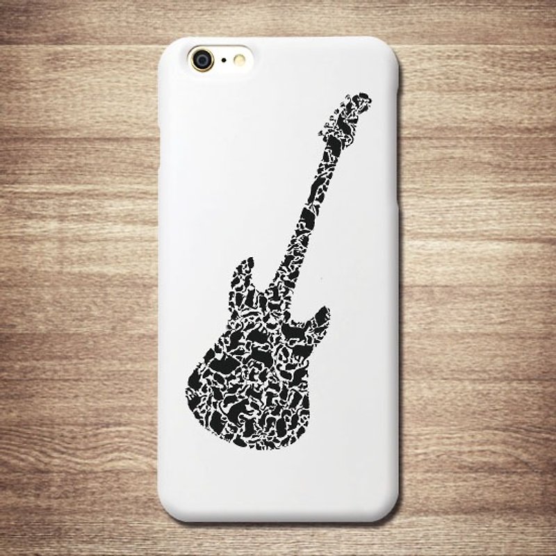 Cat Mobile Shell Rock - Cat Footprint Guitar iPhone7/Plus Samsung Sony OPPO hTC Ms. Young Mobile Phone Case - Phone Cases - Plastic White