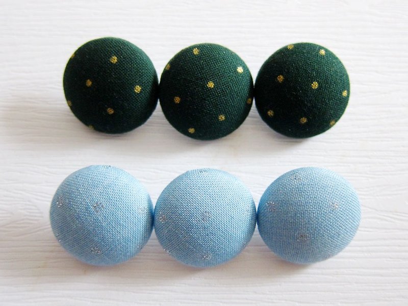 Cloth buttons Knitting and sewing handmade materials Dots of DIY materials - Knitting, Embroidery, Felted Wool & Sewing - Other Materials Green