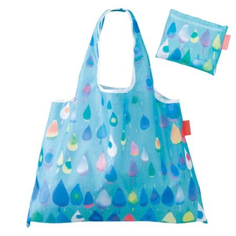 日本 Prairie Dog 設計包 - 雨滴 - 側背包/斜孭袋 - 塑膠 藍色
